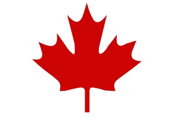 flag of canada isolated on white