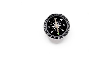 Wall Mural - Compass - small and stylish - on white background top view copy space