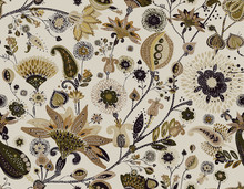 Seamless Floral Background Paisley For Textiles, Wallpaper