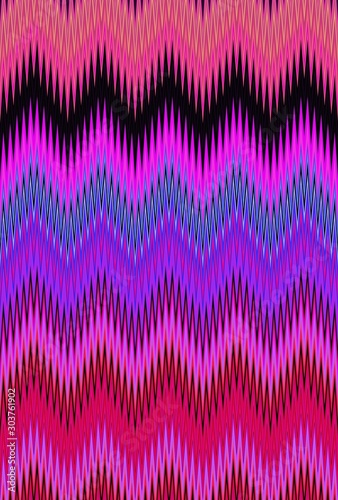 psychedelic hallucination hallucinogenic chevron zigzag. art mosaic.