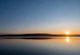 Fototapeta Sypialnia - Beautiful lake in sunset time, Poland