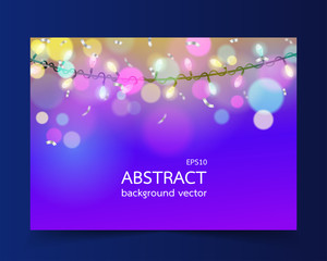Wall Mural - Abstract New Year lights on the background.