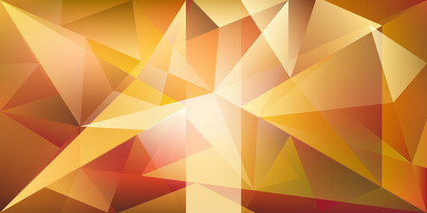  Abstract crystal background with refracting light and highlights in yellow and golden colors