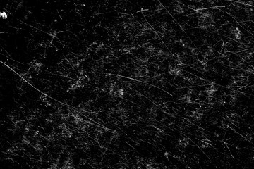 Poster - scratches isolated on a black background. 