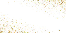 Gold Confetti Luxury Sparkling Confetti. Scattered