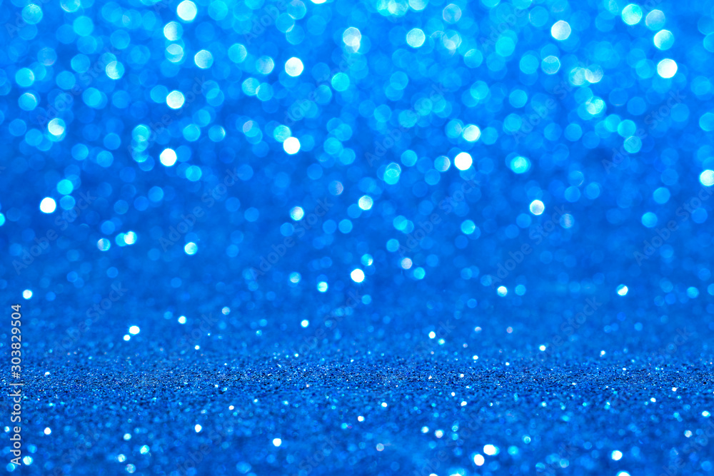 blue glitter abstract background - obrazy, fototapety, plakaty 