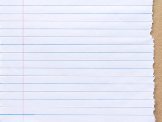white line notebook paper background
