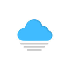 Aufkleber - Cloud fog icon. Simple line, outline vector of two color weather icons for ui and ux, website or mobile application