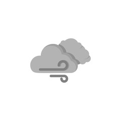 Poster - Cloud swarm wind icon. Simple line, outline vector of two color weather icons for ui and ux, website or mobile application