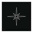 vector compass symbol icon formed with simple shapes