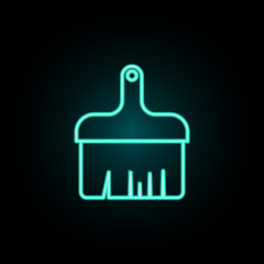 Aufkleber - Construction brush neon icon. Simple thin line, outline vector of web icons for ui and ux, website or mobile application