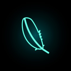 Aufkleber - Pen neon icon. Simple thin line, outline vector of web icons for ui and ux, website or mobile application