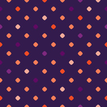 Polka Dot Seamless Pattern. Vector Abstract Geometric Colorful Dotted Texture