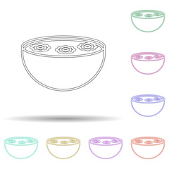 Poster - Bathroom for multi color icon. Simple thin line, outline vector of spa icons for ui and ux, website or mobile application
