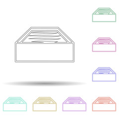 Poster - Bath multi color icon. Simple thin line, outline vector of spa icons for ui and ux, website or mobile application