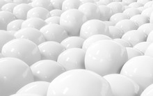 Abstract Organic White Balls Structure Background Texture 3d Render Illustration