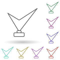 Poster - Cup of quality multi color icon. Simple thin line, outline vector of succes and awards icons for ui and ux, website or mobile application