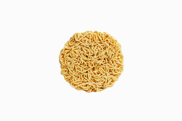 Instant noodles, isolated on white background