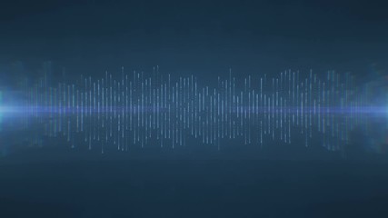 Poster - 4k. Abstract technology background. Lines texture. Motion dots. Black backdrop. Futuristic wallpaper. 