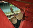 Detail Viws of old wooden boats in a boatyard