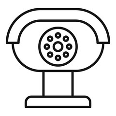 Poster - Security camera icon. Outline security camera vector icon for web design isolated on white background
