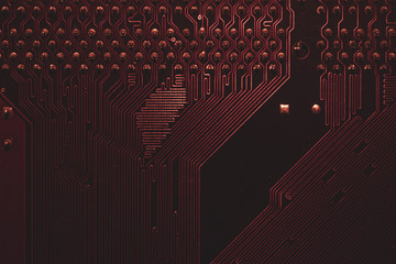 electronic circuit board abstract background. computer motherboard close up. micro elements of compu