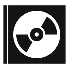 Poster - Music cd in box icon. Simple illustration of music cd in box vector icon for web design isolated on white background