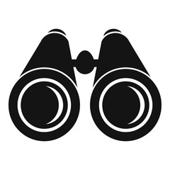 Canvas Print - Binoculars icon. Simple illustration of binoculars vector icon for web design isolated on white background