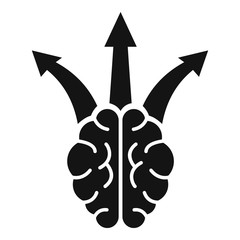 Poster - brain idea opportunity icon. simple illustration of brain idea opportunity vector icon for web desig