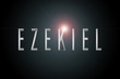 first name Ezekiel in chrome on dark background with flashes