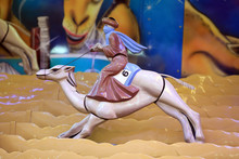 Kamel-Rennen Auf Der Kirmes/Jahrmarkt/Oktoberfest