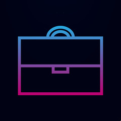 Poster - Briefcase nolan icon. Simple thin line, outline vector of finance icons for ui and ux, website or mobile application