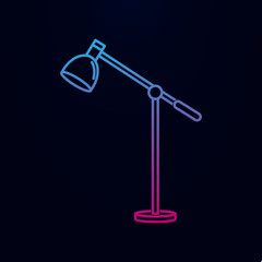 Poster - Table lamp nolan icon. Simple thin line, outline vector of household icons for ui and ux, website or mobile application
