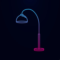 Poster - Table lamp nolan icon. Simple thin line, outline vector of household icons for ui and ux, website or mobile application