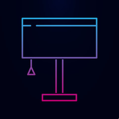 Poster - Table lamp nolan icon. Simple thin line, outline vector of household icons for ui and ux, website or mobile application