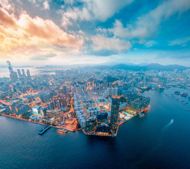 Poster - Hong Kong Cityscape view from high angle