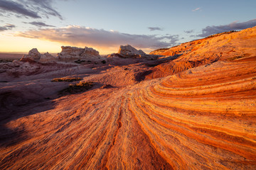 Sticker - A Walk Through Mars also Known as White Pocket Arizona 