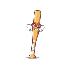 Poster - Character baseball bat in cartoon super hero shape