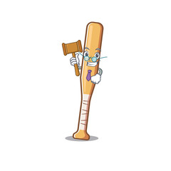 Poster - Cartoon baseball bat with the judge character