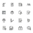 © SurfupVector - Constitutional state line icon set. Political, document, paper. Court concept. Can be used for topics like law, government, justice