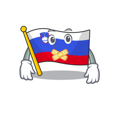 Sticker - Mascot flag slovenia with in silent character