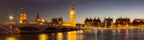 Fototapeta Londyn - Big Ben, Parliament, Westminster bridge in London