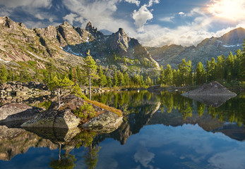 Ergaki Ridge Nature Park. Krasnoyarsk region Russia