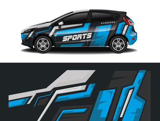 car decal wrap design vector