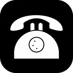 telephone  icon isolated on abstract background