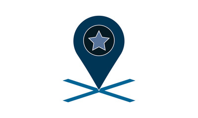 Favorite location icon for marking destinations