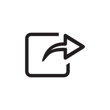 Share icon vector isolated on background. Trendy sweet symbol. Pixel perfect. illustration EPS 10. - Vector