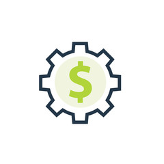 Wall Mural - Cost Maintenance icon. Clipart image isolated on white background
