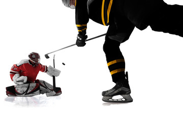 Sticker - Ice hockey isolated on white