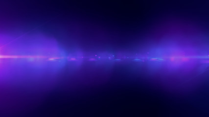 Wall Mural - lens flare purple light special effect black background